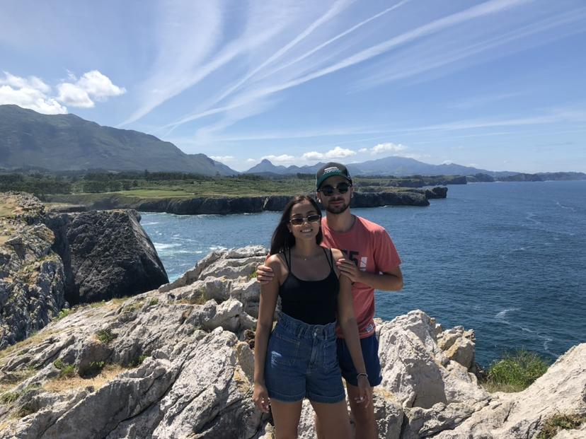 Priya and Dani at Bufones de Pría