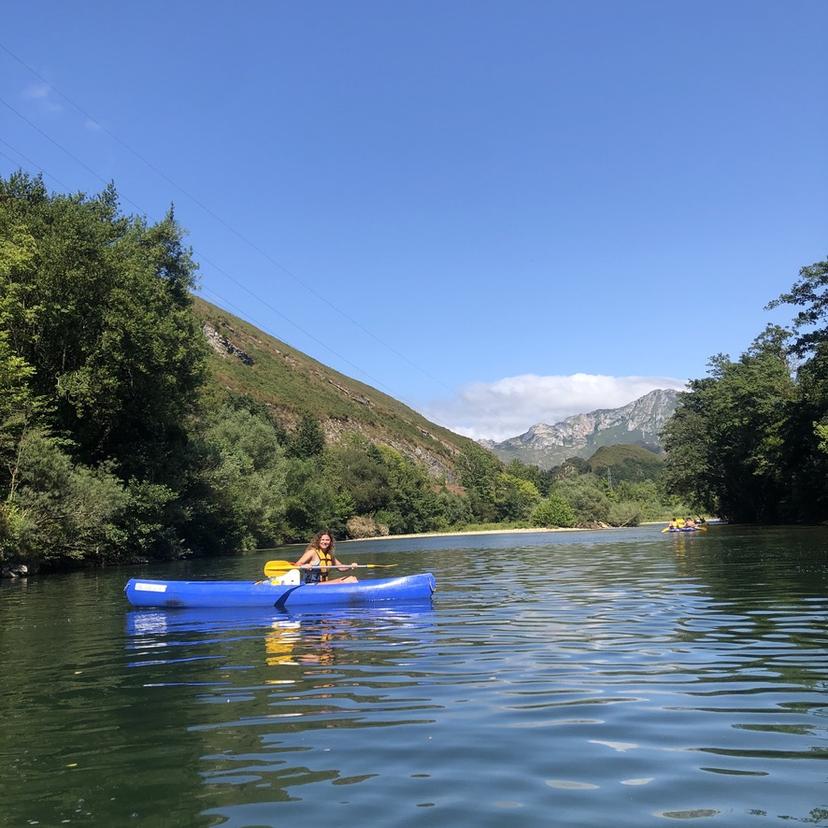 Priya and Dani at Descenso del Sella