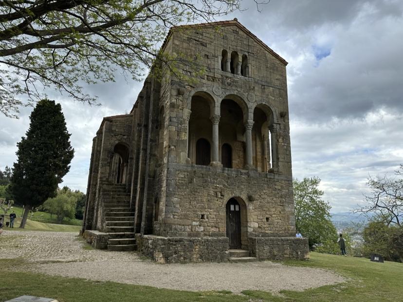 Priya and Dani at Pre-Romanic Monuments
